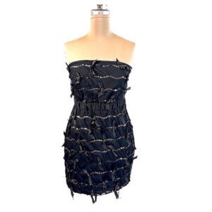 Miss Me Dress Size Small Black Couture Cocktail Mini Dress